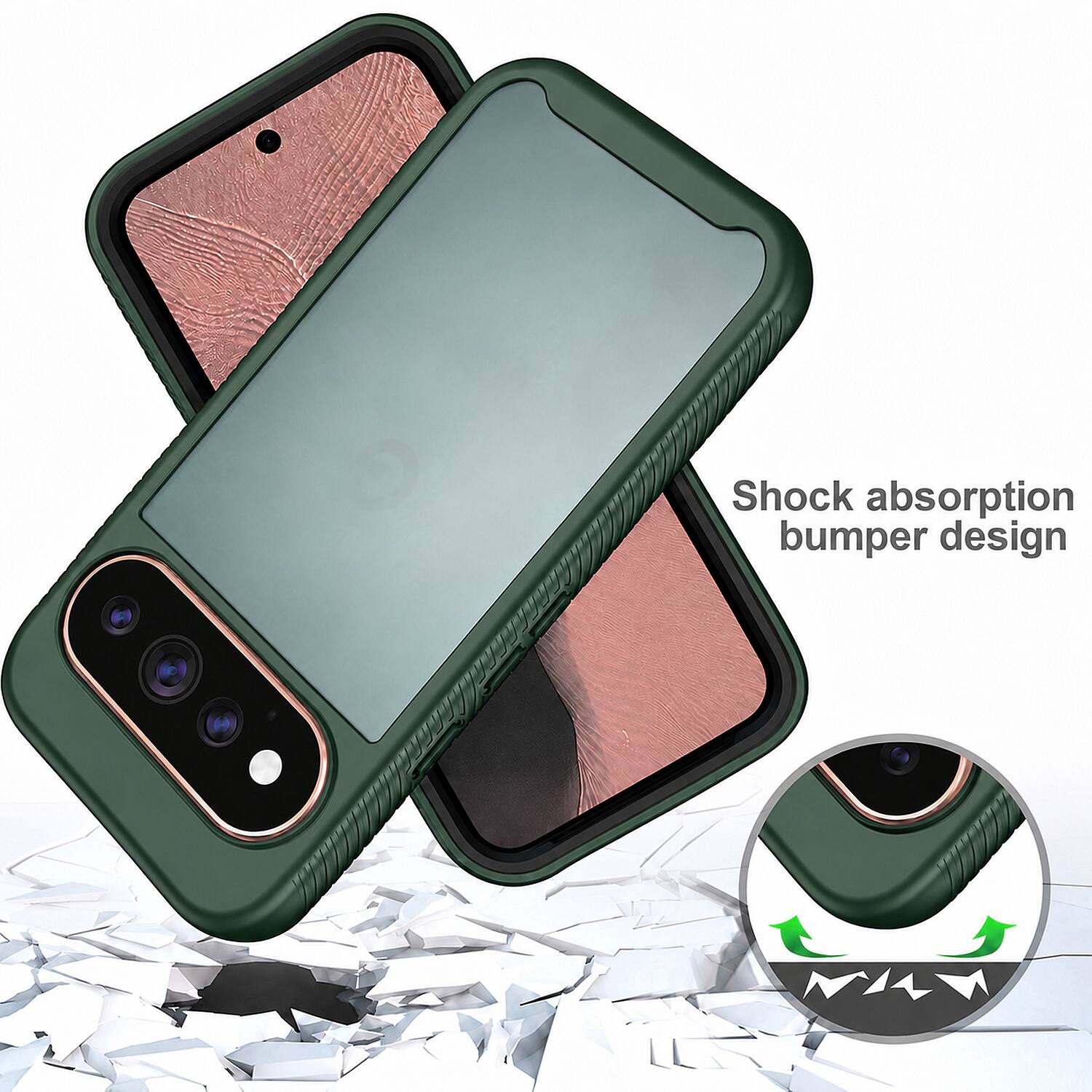 Shock absorption bumper design