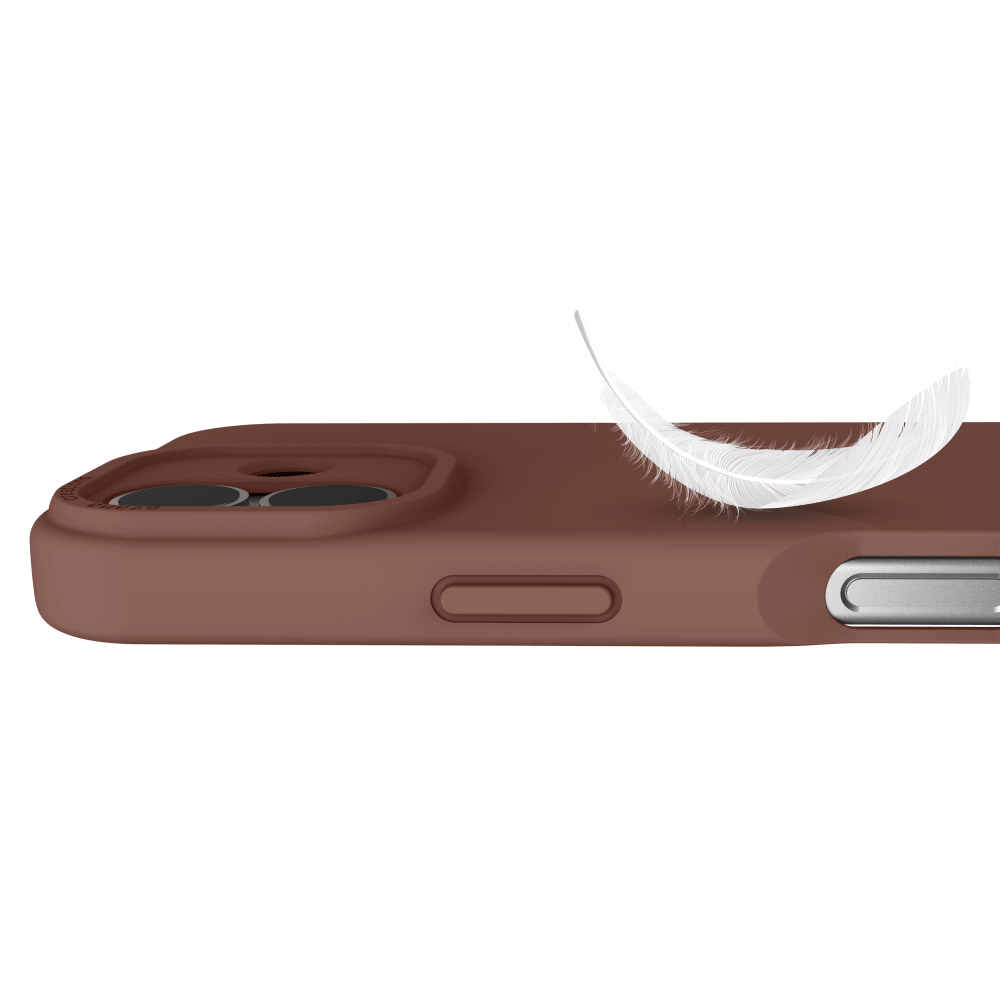 Alt View 4. Avana - velvet w/ MagSafe Case for Apple iPhone 17 - Light Brown.