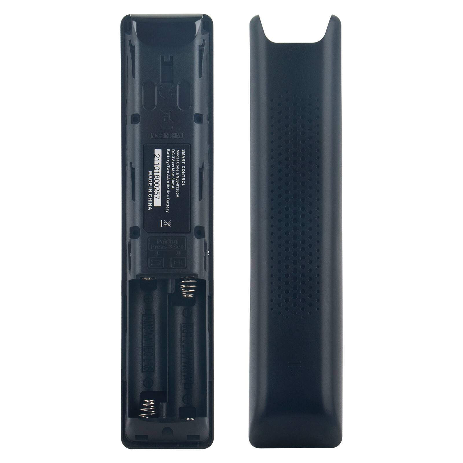 Model: SMART i  
Battery: Two AA Alkaline  
Code: 21101800257  
MADE IN CHINA  
Battery Control  
Pairing: Press 3 sec  
U U D 1 KAAA Y COTAA