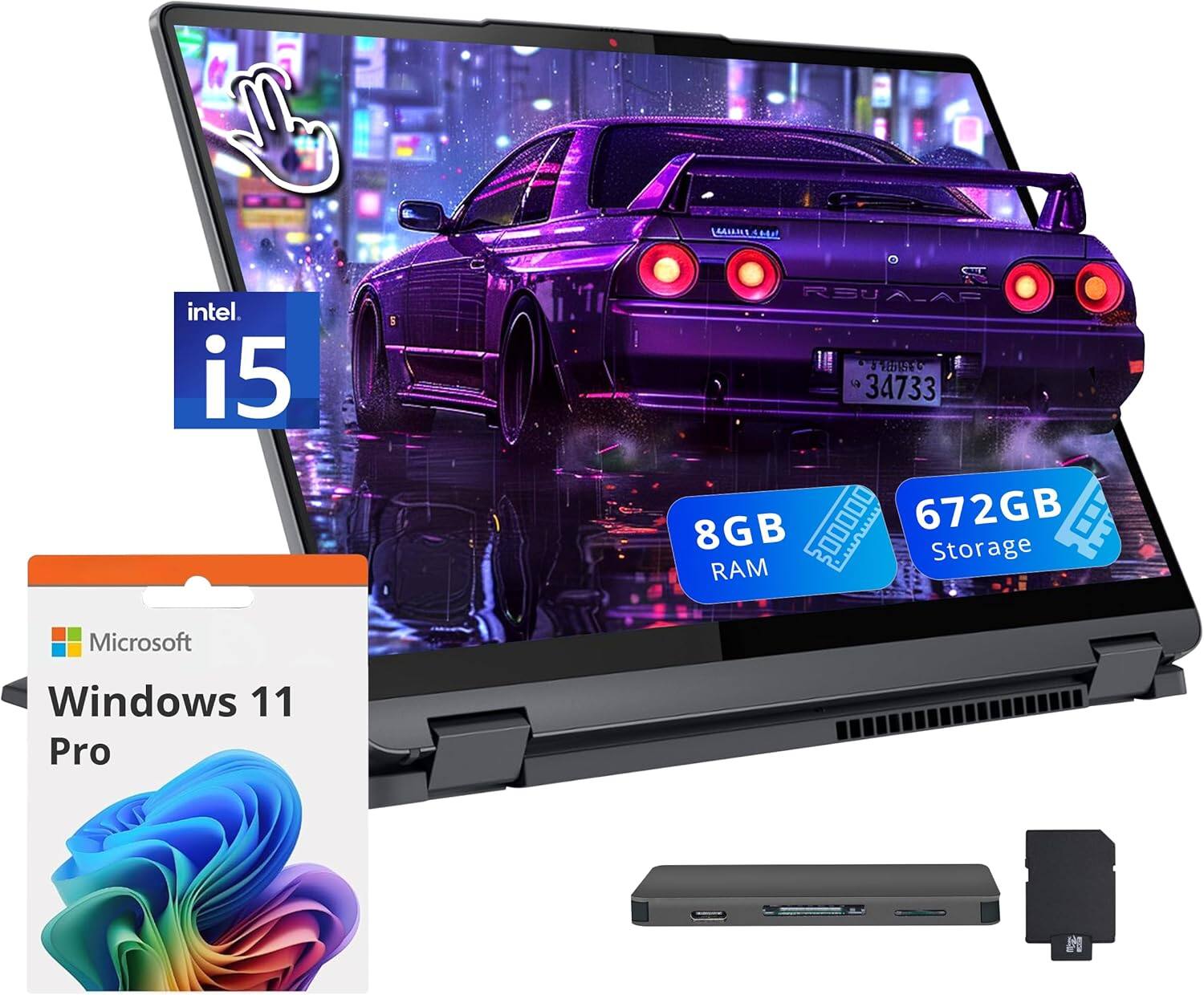 intel. i5 8GB RAM 672GB Storage Microsoft Windows 11 Pro