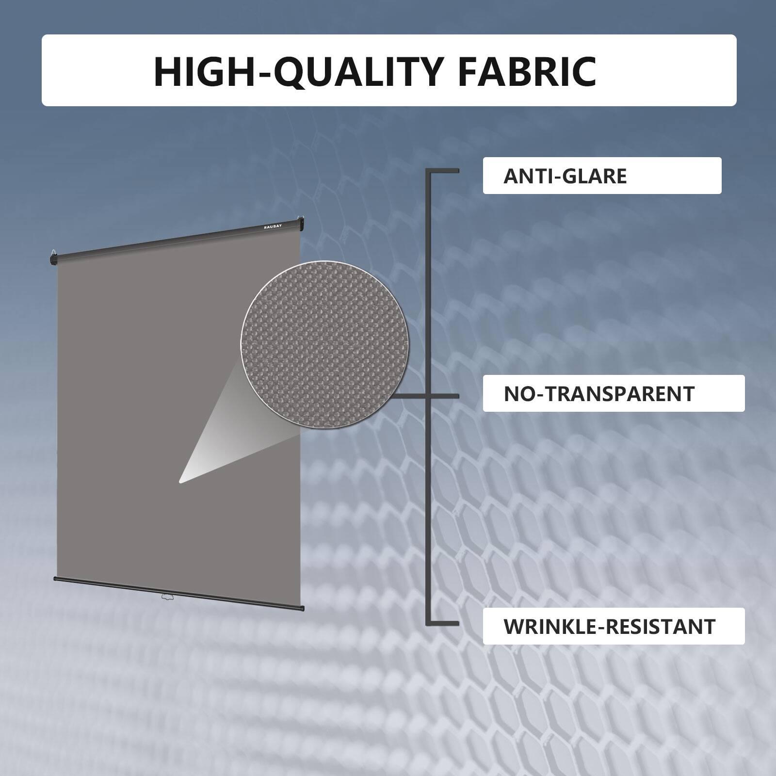 HIGH-QUALITY FABRIC
ANTI-GLARE
NO-TRANSPARENT
WRINKLE-RESISTANT