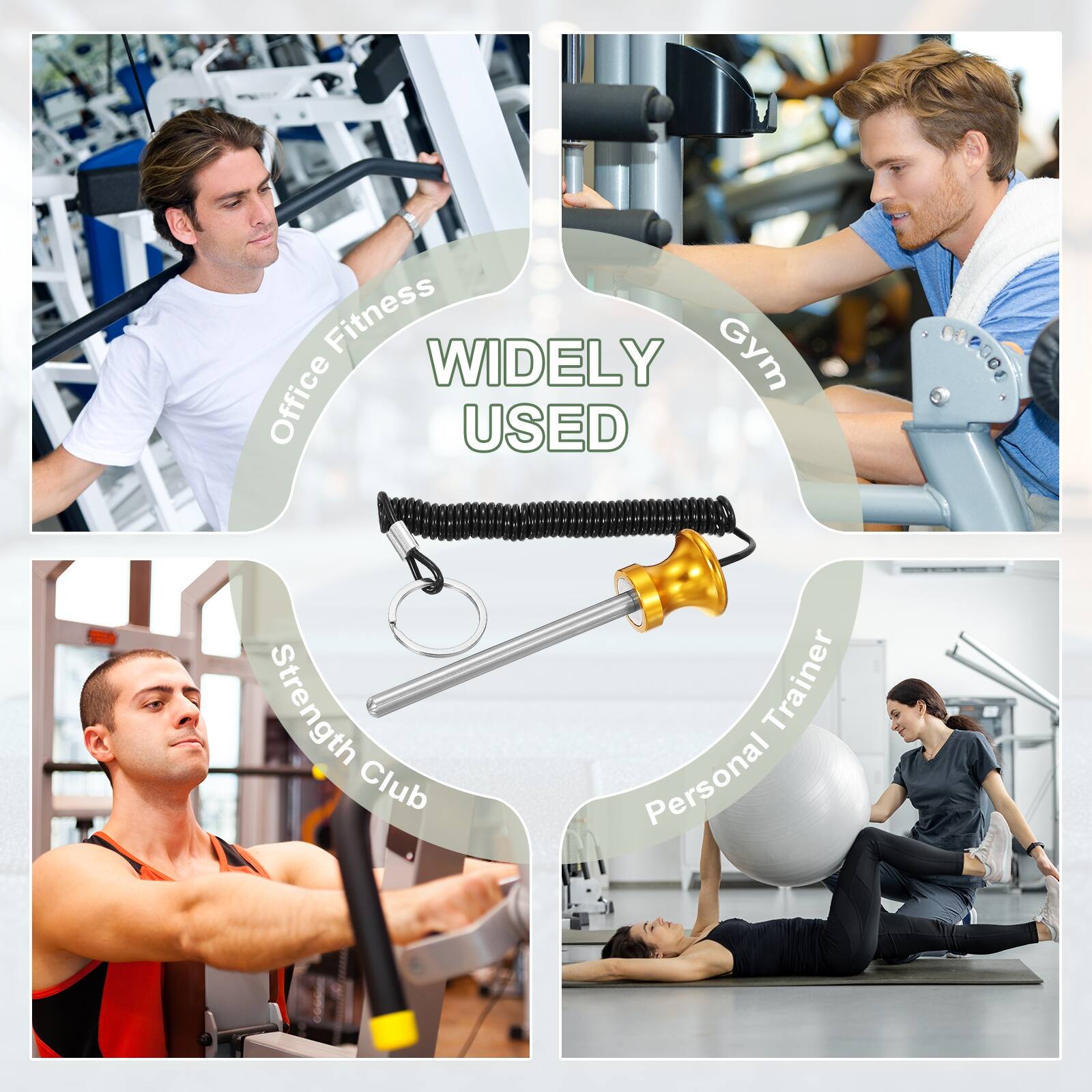 Office Fitness  
WIDELY USED  
Gym  
Strength Club  
Personal Trainer