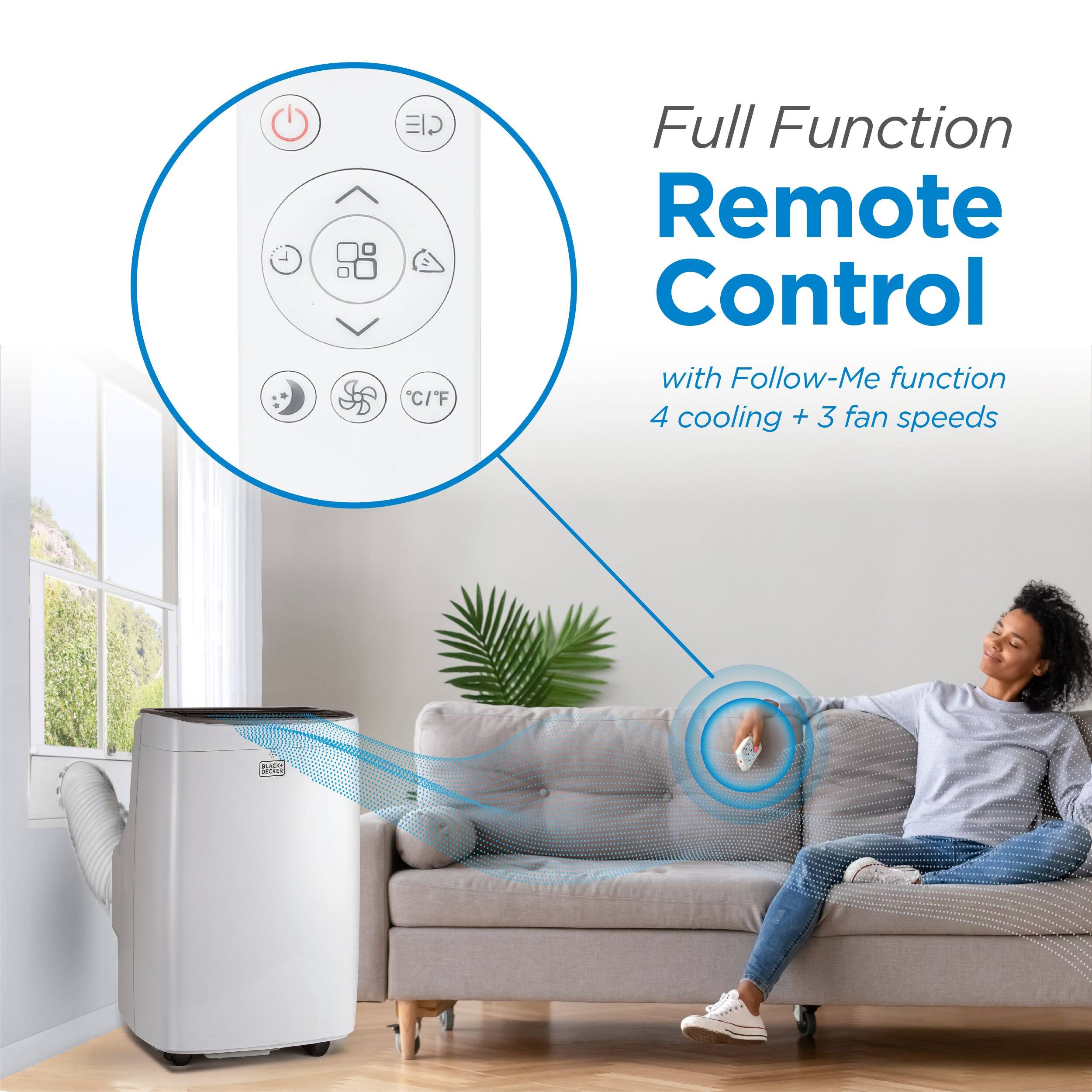 Full Function Remote Control with Follow-Me function 4 cooling + 3 fan speeds