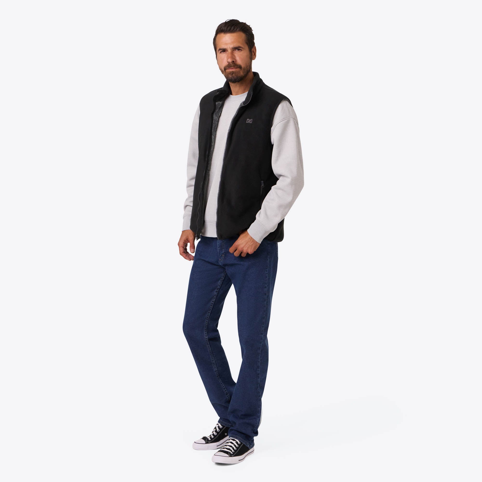 Alt View 2. Mobile Warming - Men's Trek 2.0 Heated Fleece Vest - Black.