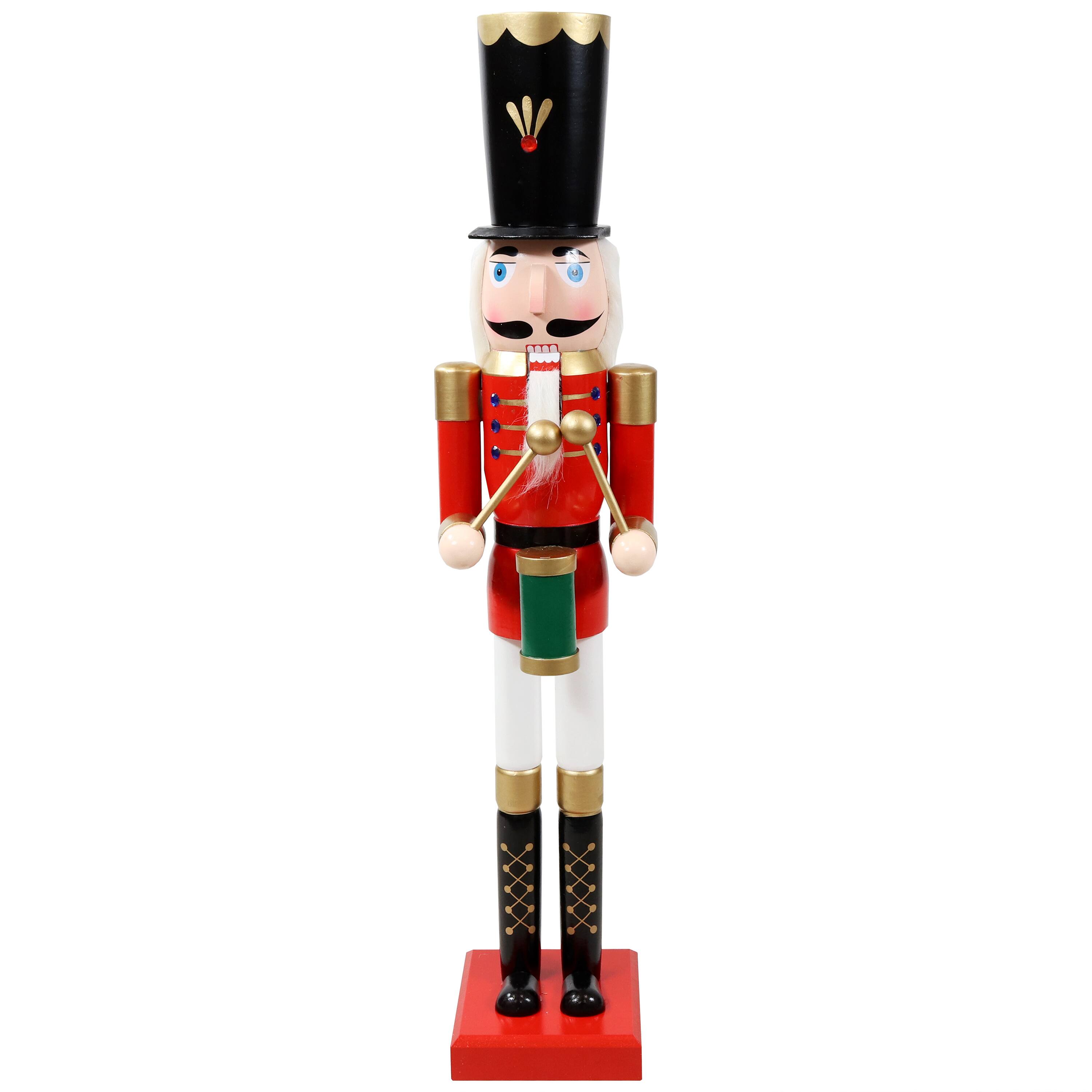Alt View 9. Sunnydaze - Noah the Harmonious Indoor Christmas Nutcracker Statue - 35.75 in - Red.
