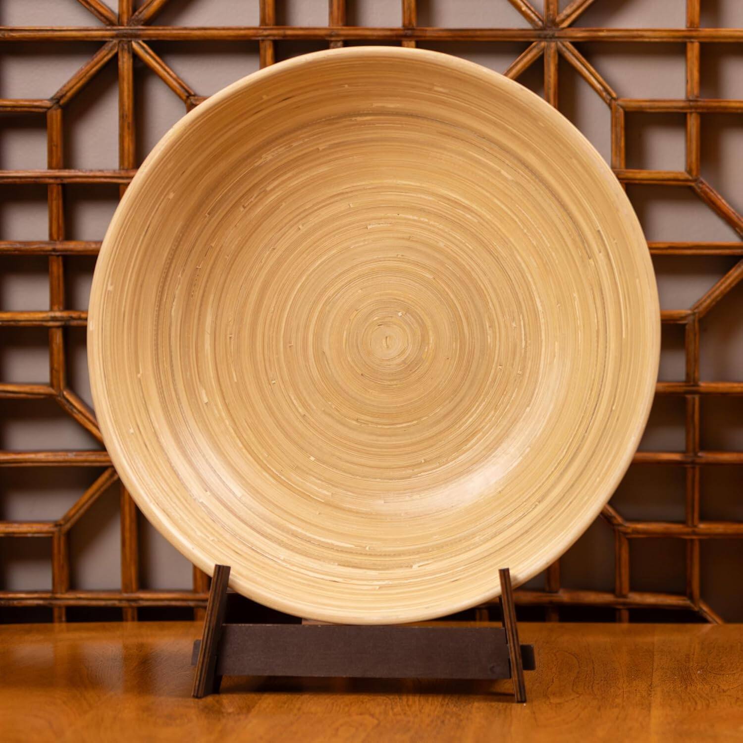 Alt View 2. Lexa - Bamboo Salad Bowl, 14 Inch, Natural Bamboo - Natural.