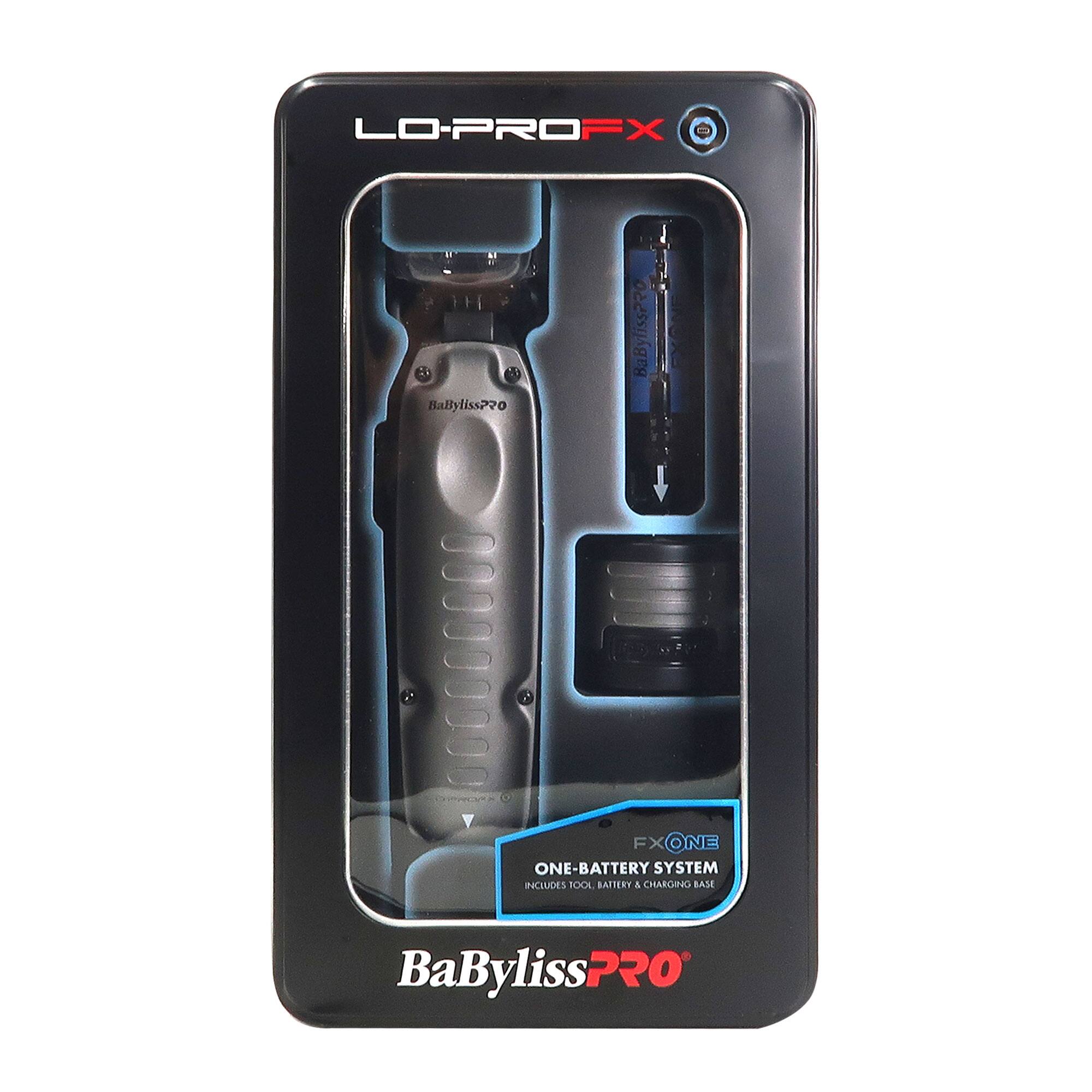 LO-PROFX  
BaBylissPRO  
FX ONE  
ONE-BATTERY SYSTEM  
INCLUDES TOOL, BATTERY & CHARGING BASE  
BaBylissPRO