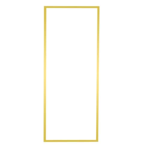 Cedar Assembly - Bathroom Vanity Mirror For Wall Metal Framed Farmhouse Rectangle Nano GlassSturdy & Safe - The Rectangular - Gold-59"L x 16"W-Rec