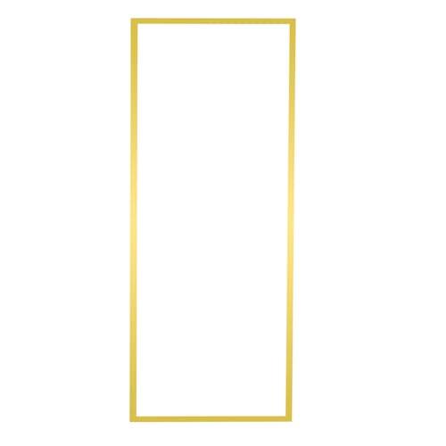 Cedar Assembly - Bathroom Vanity Mirror For Wall Metal Framed Farmhouse Rectangle Nano GlassSturdy & Safe - The Rectangular - Gold-59"L x 16"W-Rec