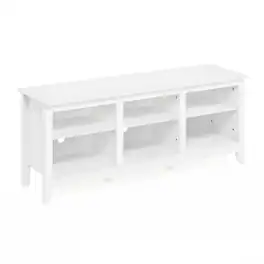 Furinno - Jensen TV Entertainment Center for TV up to 65 Inch - Solid White