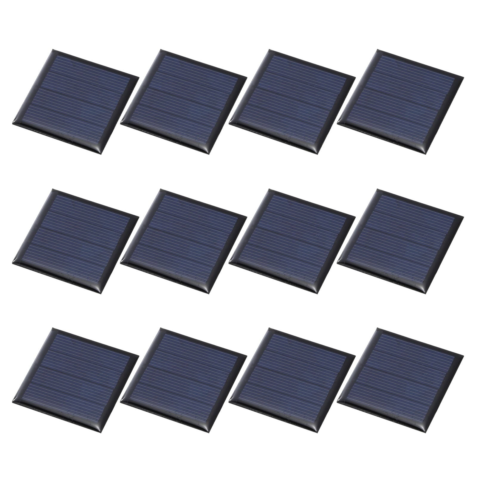 Unique Bargains - 12pcs 2V 0.22W 110mA Mini Solar Panels, Small Solar PV Cells for DIY Electric Toy Materials Kits - Black price history on PriceWatchPro