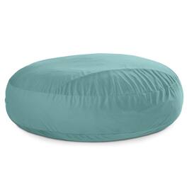 Jaxx - 7 Foot Cocoon - 2-in-1 Convertible Bean Bag Bed & Large Bean Bag Chair for Adults - Lush Velvet Turquoise