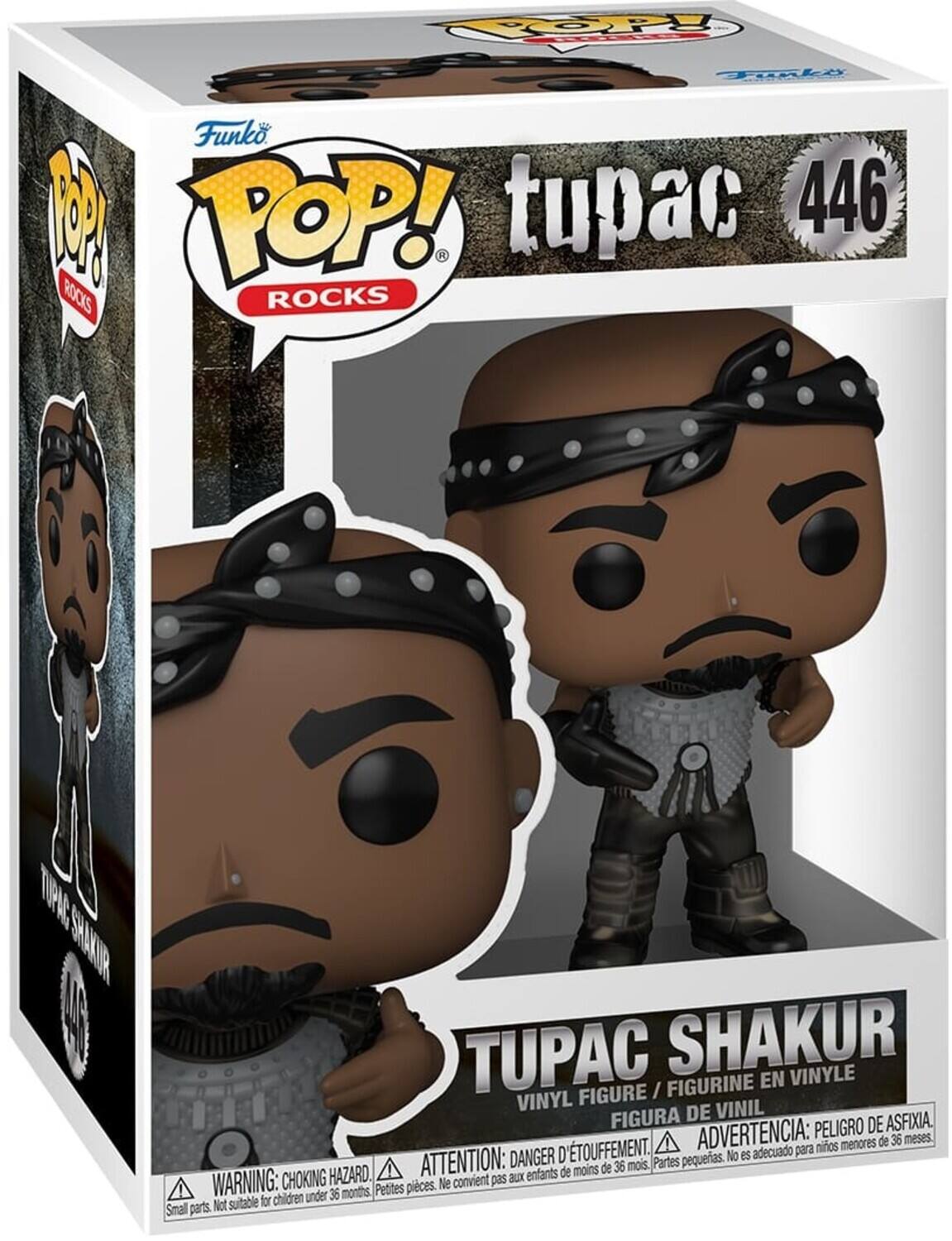 ROCKS, POP!, Funko, TUPAC, 446, TUPAC SHAKUR, VINYLE, FIGURINE, EN, FIGURE, VINYLE, FIGURA, PELIGRO, DE, ASFIXIA, D'TOUFFEMENT, A, ADVERTENCIA, para, nifos, menores, de, 36, meses, DANGER, No, es, adecuado, ATTENTION, de, 36, mois, Partes, pequeas, HAZARD, enfants, de, moins, WARNING, CHOKING, Ne, convient, pas, aux, under, 36, months, Petites, pices, Not, suitable, for, children, Smal, parts.