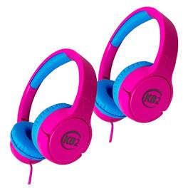 Contixo - KB2 Premium Kids Headphones, Pink, Pack of 2