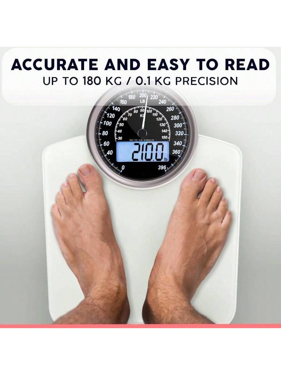 ACCURATE AND EASY TO READ  
UP TO 180 KG / 0.1 KG PRECISION