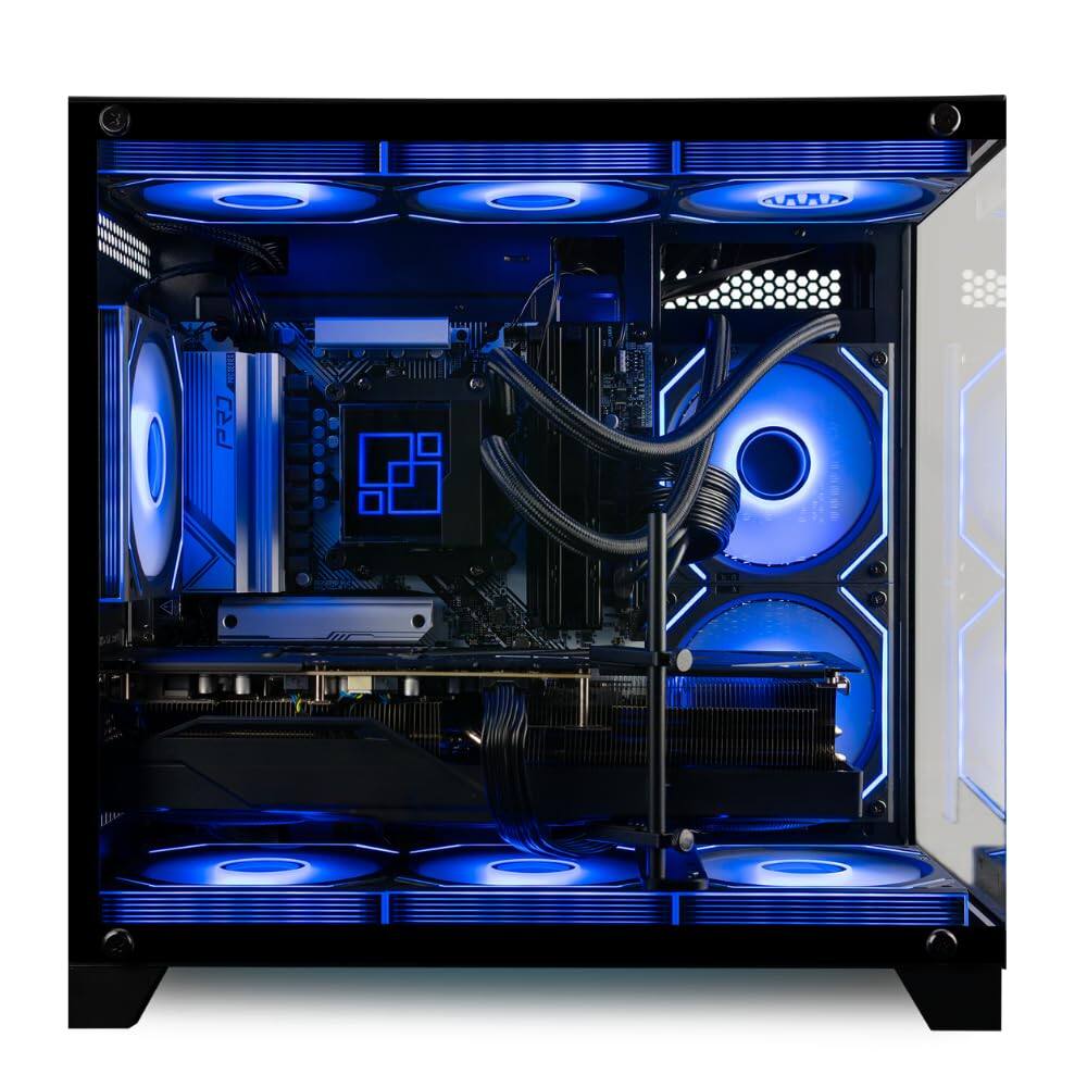Alt View 1. Empowered PC - Panorama RTX 5080, 24-Core i9-14900KF Gaming Desktop PC - 96GB RAM, 4TB NVMe SSD, WiFi 6E, HDMI, RGB, Windows 11 Pro.