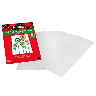 Scotch Self-Seal Laminating Sheets  
10 PT  
3M  
10 Sheets  
10" x 13"
