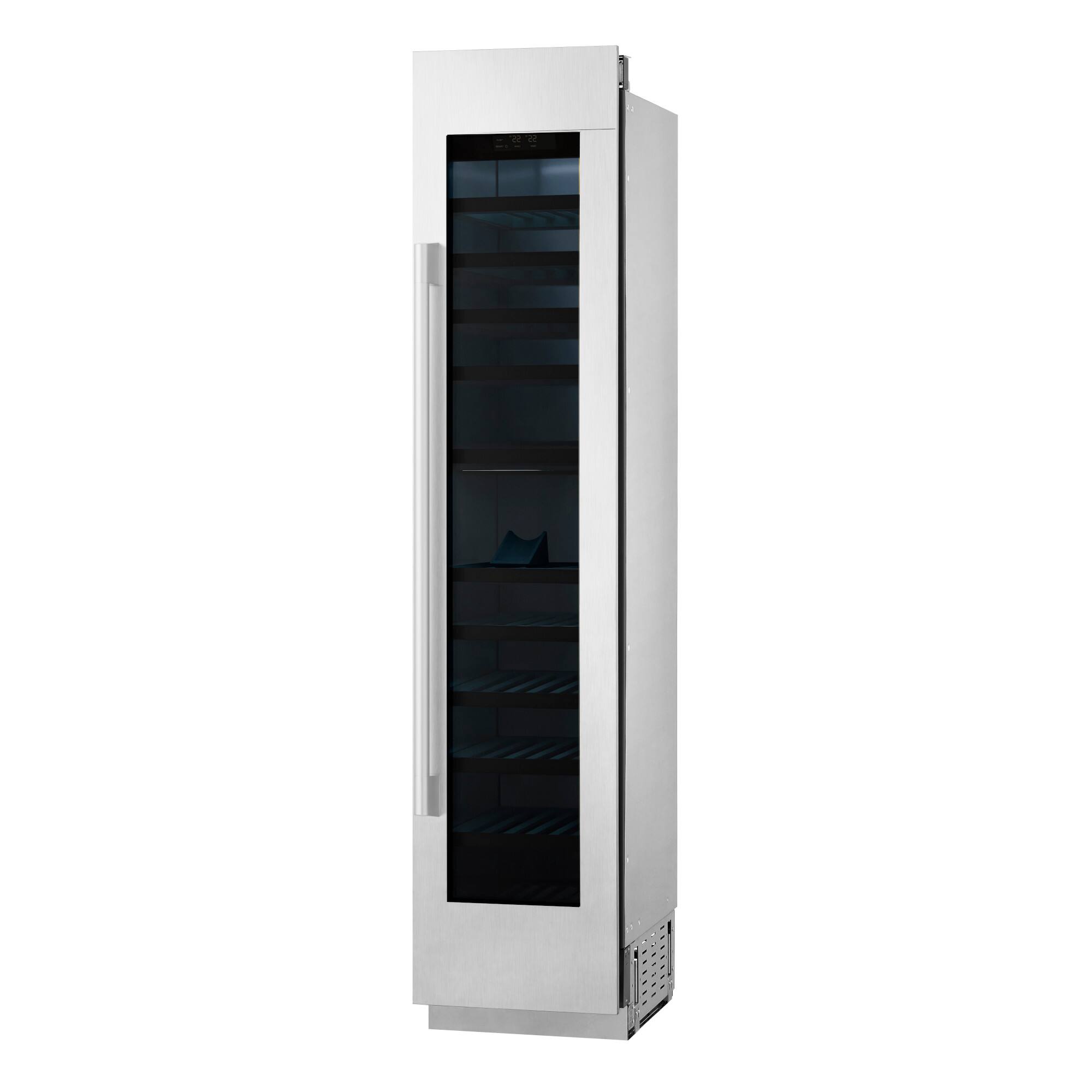 Alt View 9. SKS - 18-inch 71 Bottle Built-In Smart Column Wine Refrigerator with 2 Temperature Zones - Custom Panel Ready.