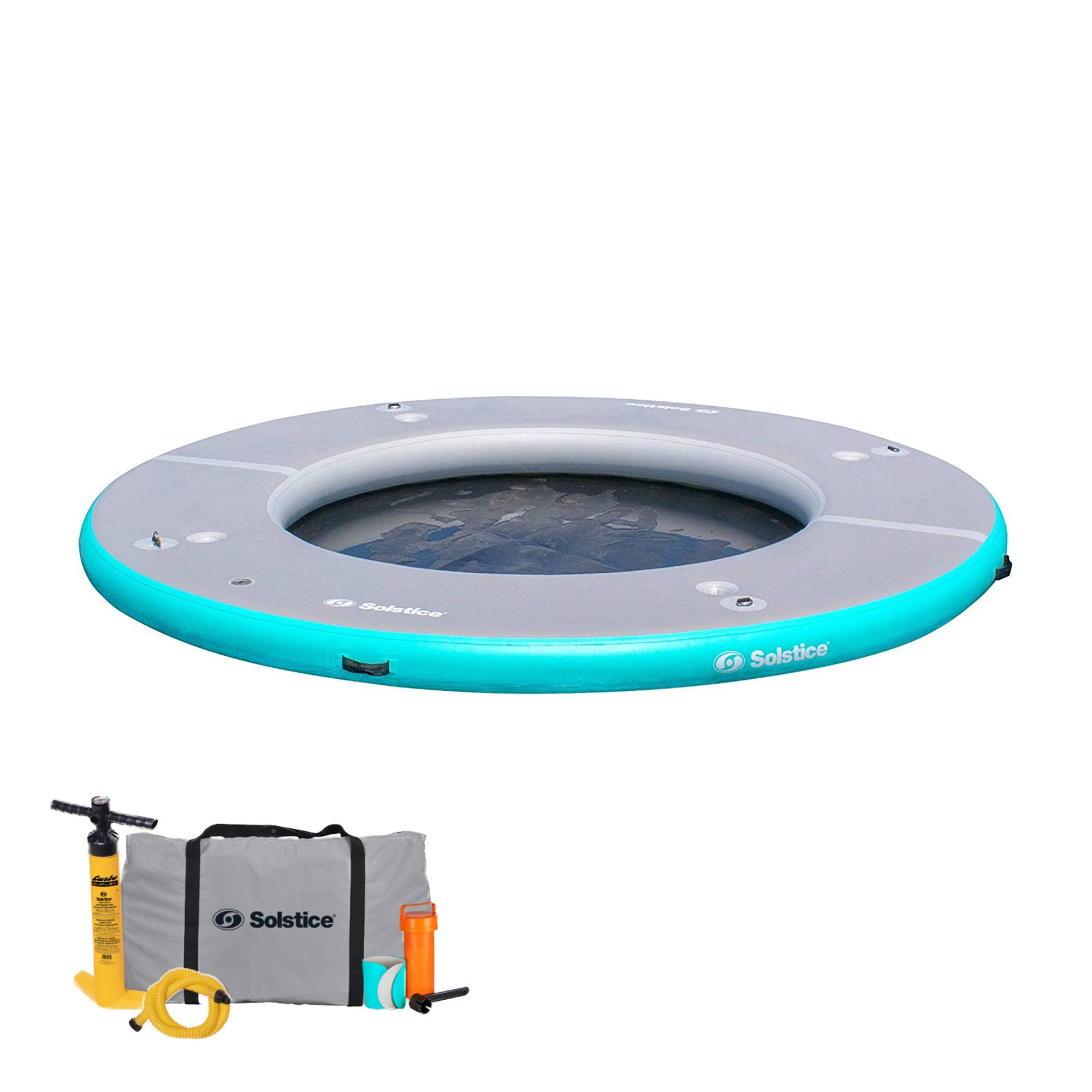 Solstice - 10' Inflatable 7-10 Person Circular Mesh Dock Floating Island Platform - Mesh (10' Circle) price history on PriceWatchPro