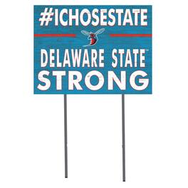 Jardine - Delaware State Hornets 18'' x 24'' I Chose Lawn Sign - Blue