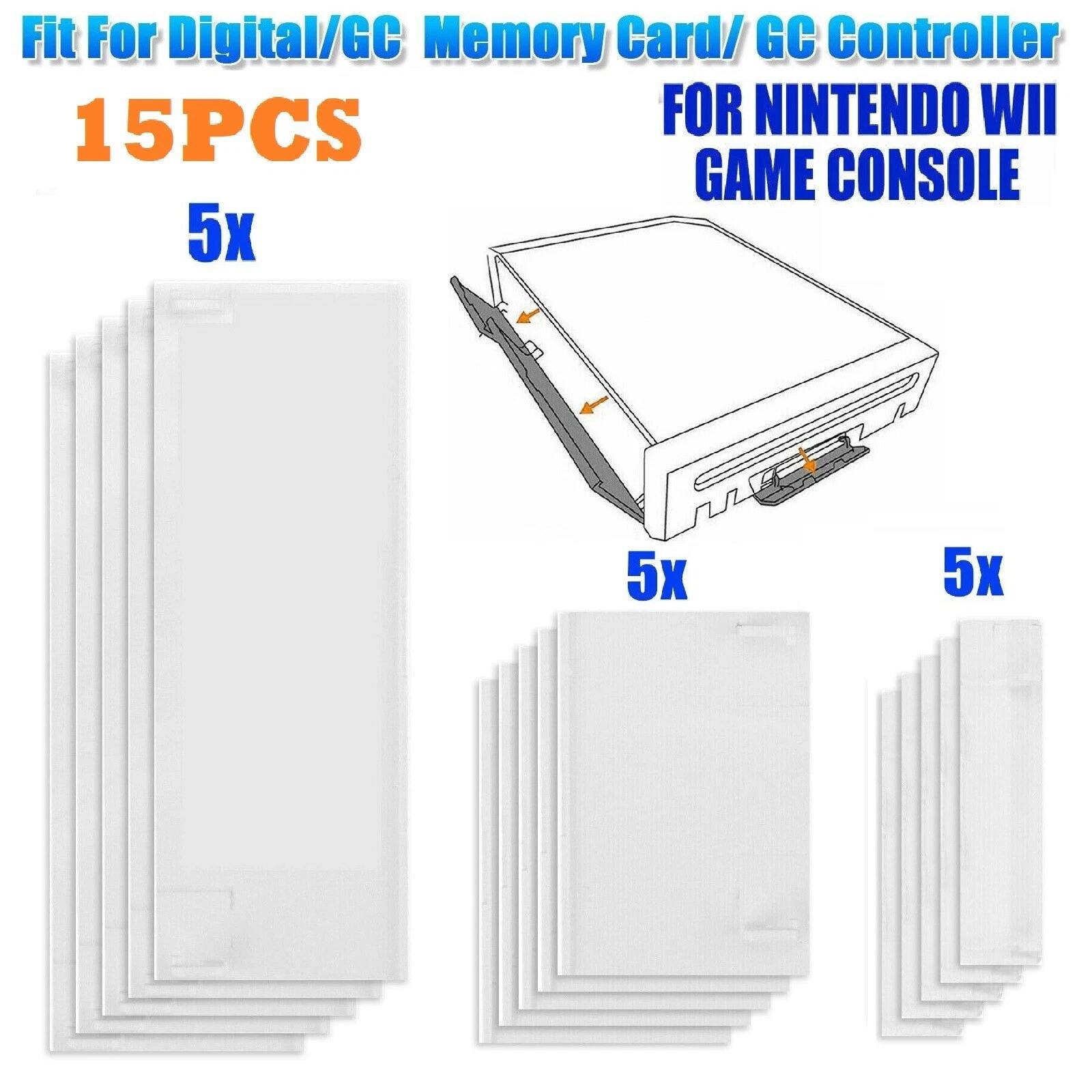 Fit For Digital/GC Memory Card/ GC Controller  
15PCS  
FOR NINTENDO WII GAME CONSOLE  
5x  
5x  
5x