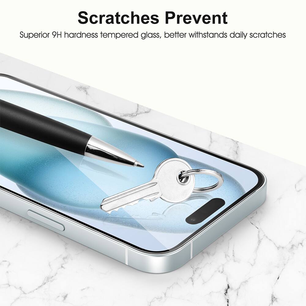 Scratches Prevent
Superior 9H hardness tempered glass, better withstands daily scratches