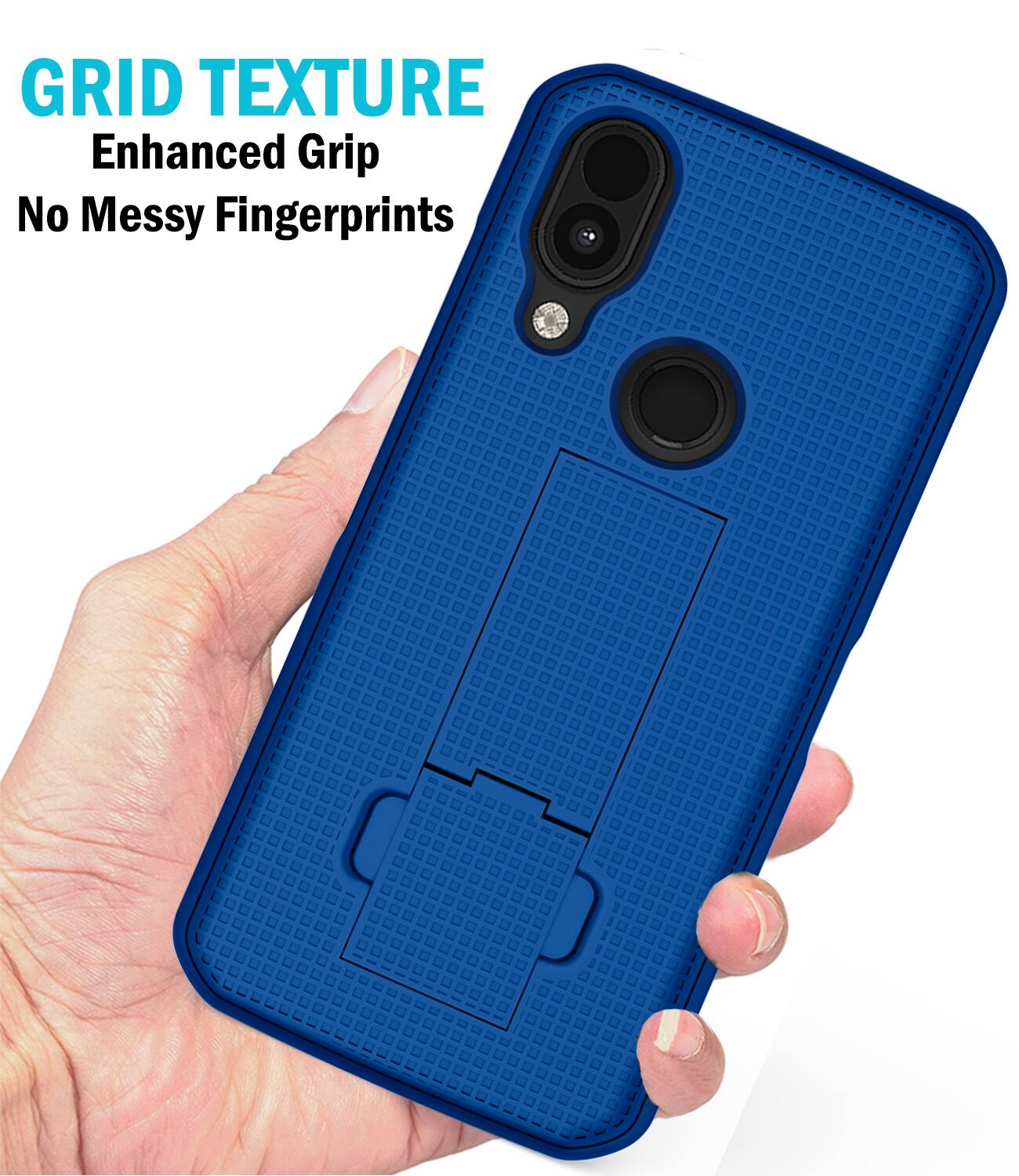 GRID TEXTURE  
Enhanced Grip  
No Messy Fingerprints