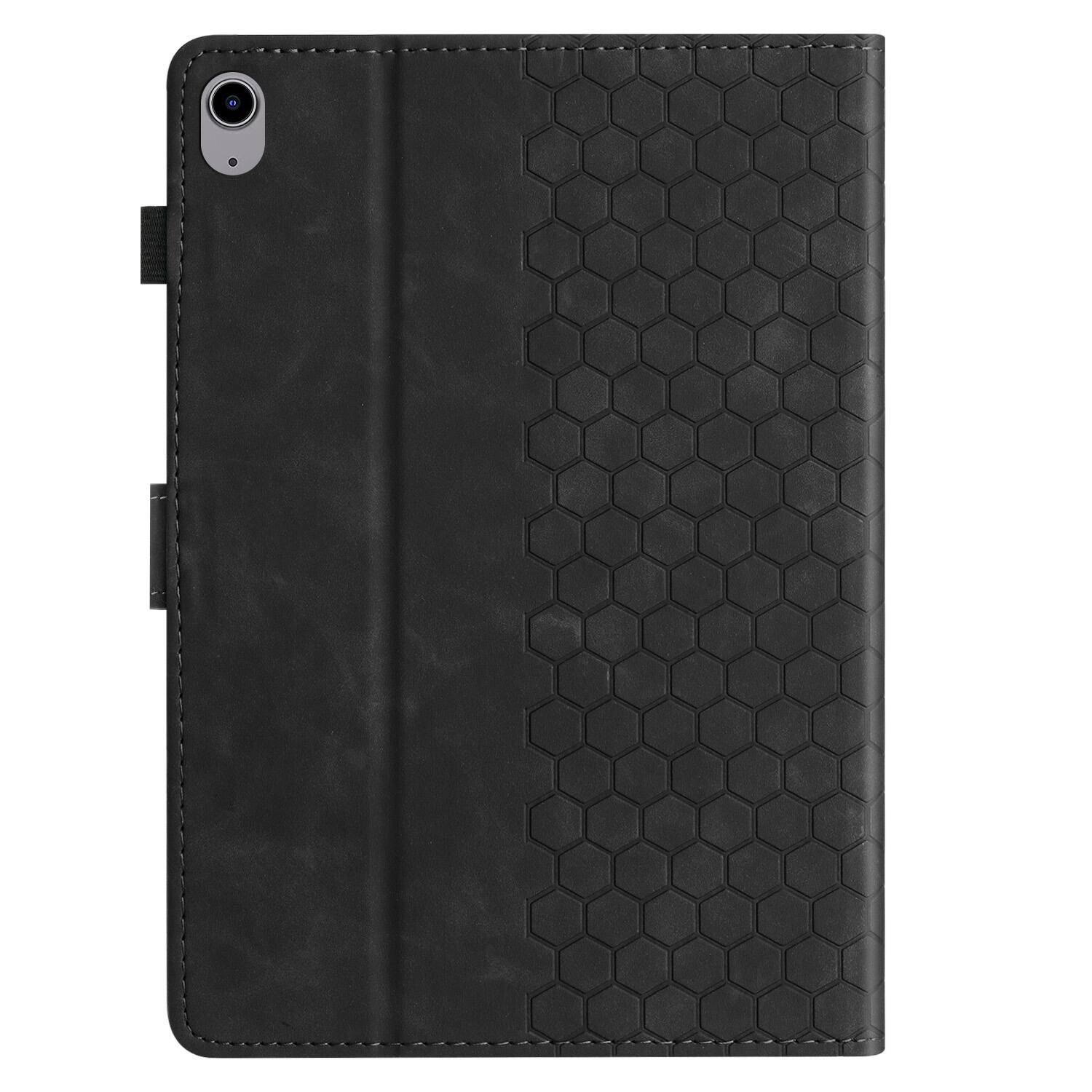 Alt View 2. Dteck - Embossed Folio Case for Apple iPad mini (A17 Pro) 2024 / iPad mini 7th/6th Gen,Faux Leather Card Slots Stand Cover - Black.