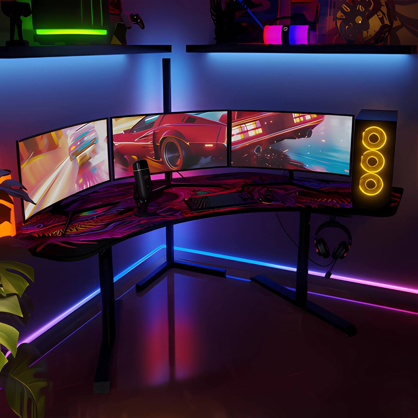 Back. Arozzi - Arozzi Arena Angelo Desk Pad - Crawling Chaos - Crawling Chaos.