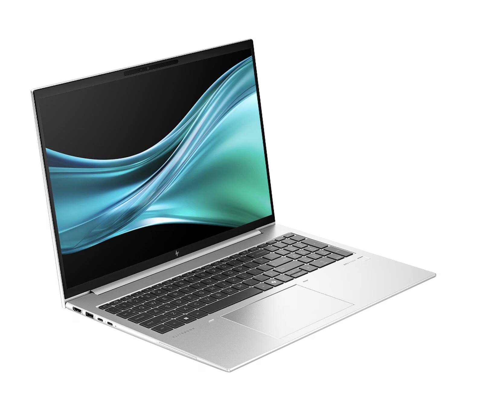 Left. HP - HP EliteBook 860 G11 16" Notebook - WUXGA - Intel Core Ultra 7 165U - vPro Technology - 16 GB - 512 GB SSD - English - Black.