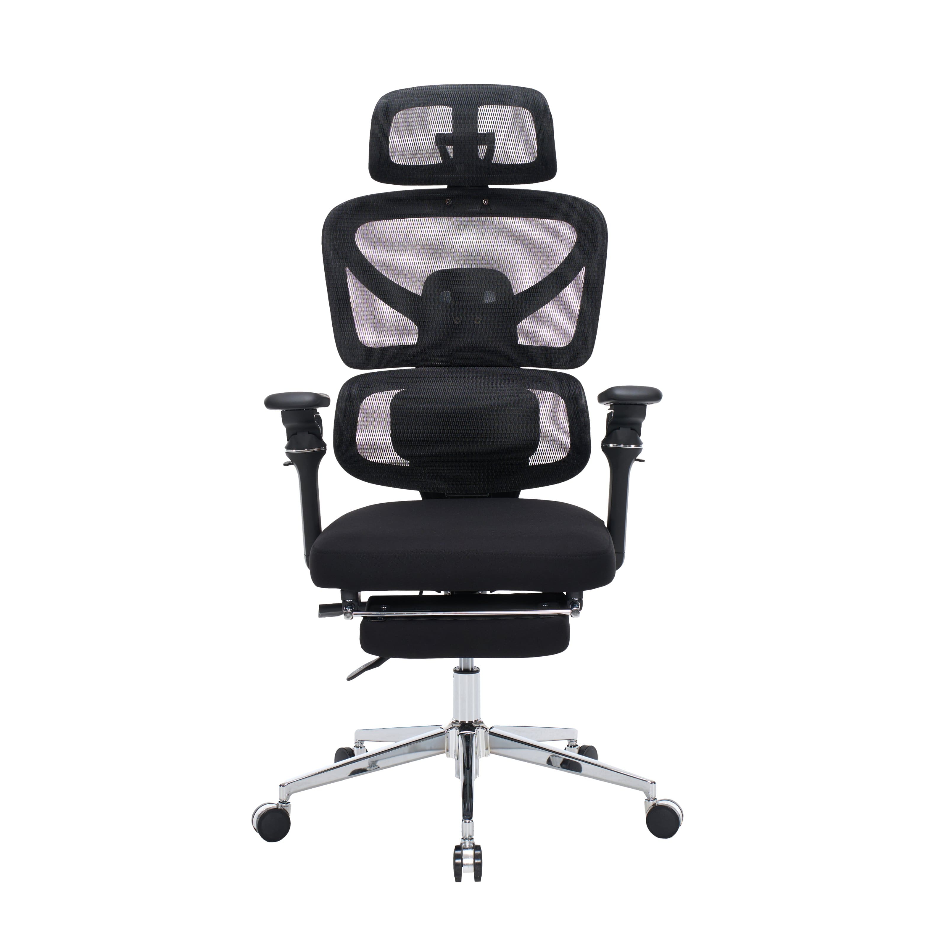 Forest'nSky - Ergonomic Home Office Desk Chair with Massage Lumbar Support - Black