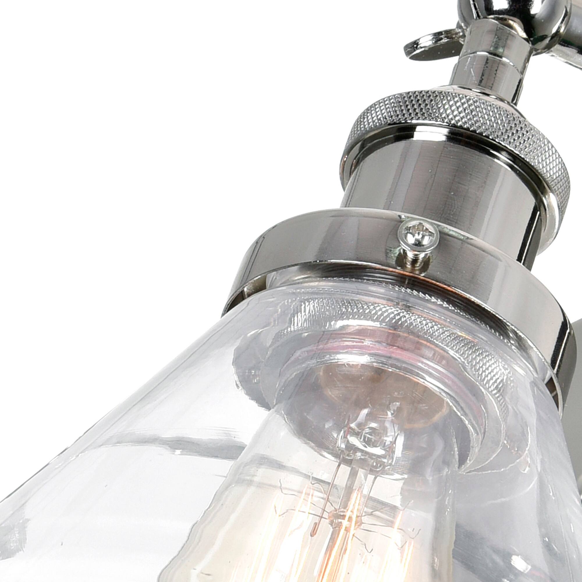 Back. CWI Lighting - Eustis 1 Light Wall Sconce With Polished Nickel Finish - Polished Nickel.