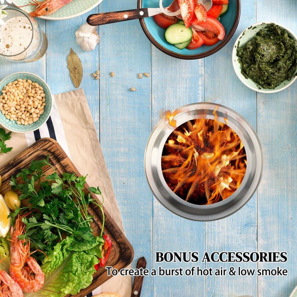 BONUS ACCESSORIES  
To create a burst of hot air & low smoke