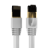 Front. Cables Direct Online - Cat8 Ethernet Cable 2FT, 40Gbps High-Speed RJ45 Shielded Copper Cord for Router, PC & Gaming - Gray.