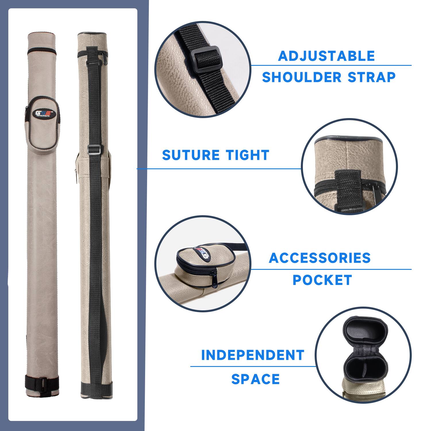 ADJUSTABLE SHOULDER STRAP, SUTURE TIGHT, ACCESSORIES POCKET, INDEPENDENT SPACE