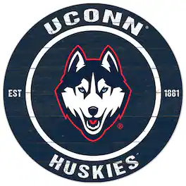 Jardine - UConn Huskies 20'' x 20'' Indoor/Outdoor Circle Sign - Navy