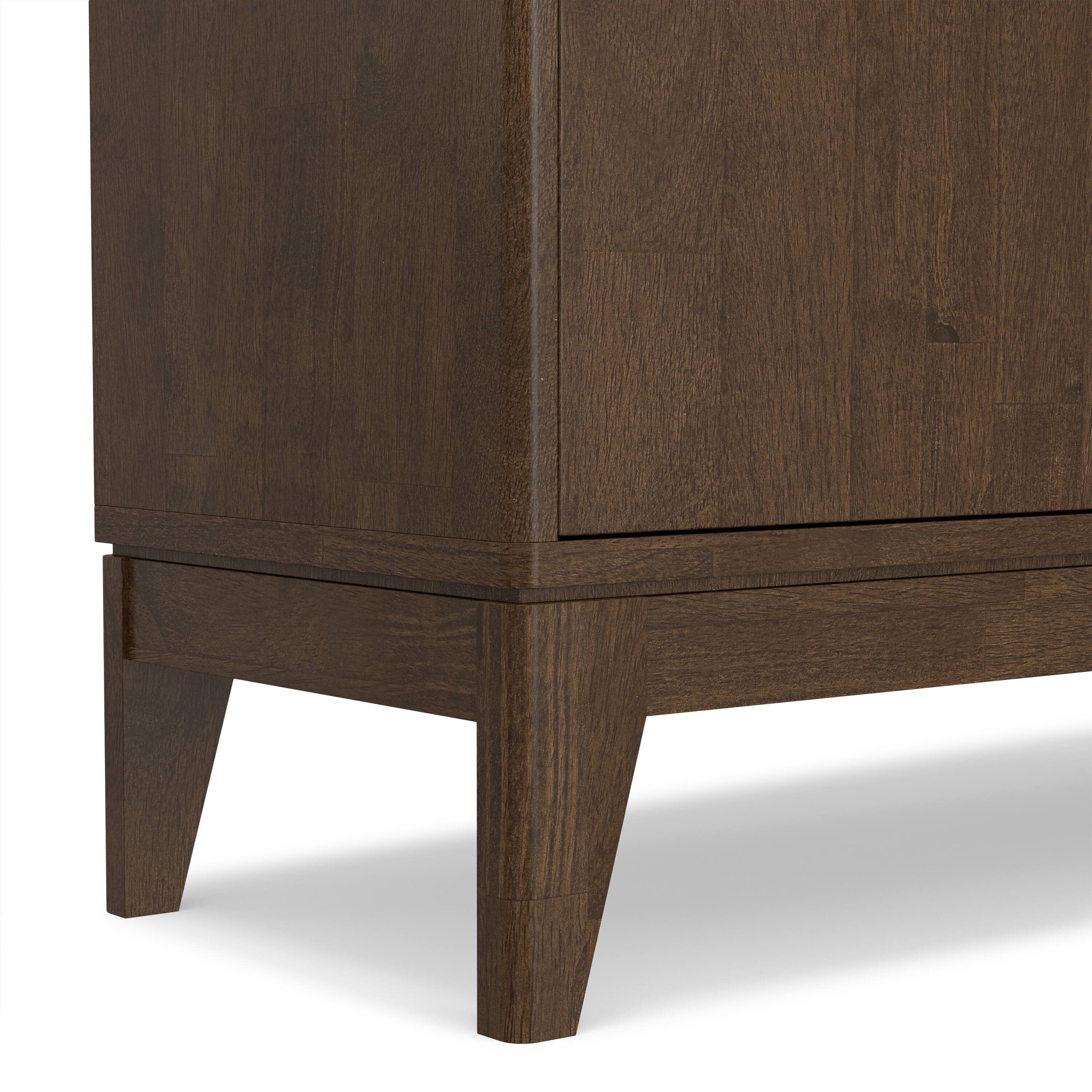 Alt View 6. Simpli Home - Simpli Home Harper SOLID HARDWOOD 40 inch Wide Mid Century Modern Entryway Storage Cabinet in Walnut Brown - Walnut Brown.