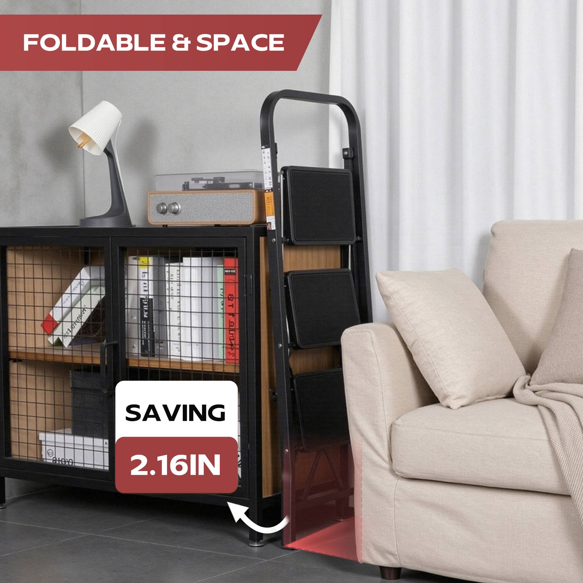 FOLDABLE & SPACE SAVING 2.16IN