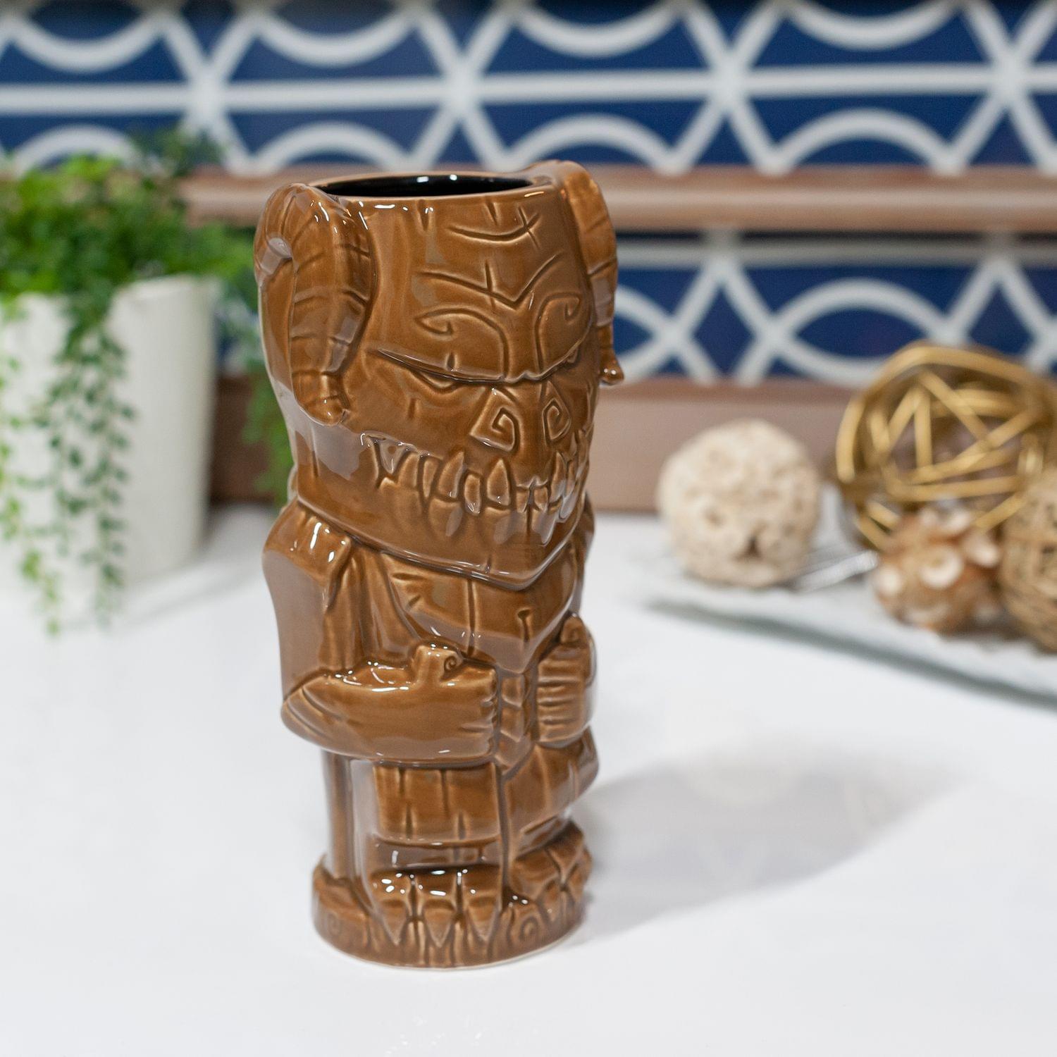Alt View 3. Fallout - Geeki Tikis Fallout Deathclaw Mug | Crafted Ceramic | Holds 14 Ounces - Brown.