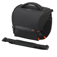 Front. Sony - Sony LCSSC8 Lightweight System Carrying Case for Alpha DSLR Camera and Lenses.