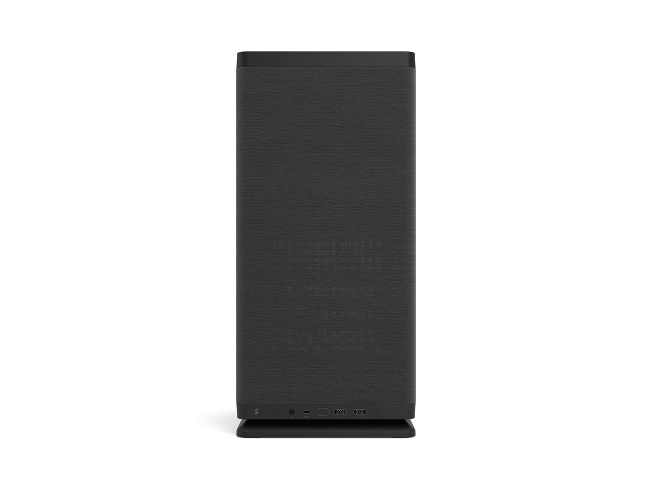 Alt View 1. Fractal Design - Fractal Design Mood Black Mini-ITX Small Form Factor PC Case with PCIe 4.0 Riser - Black.