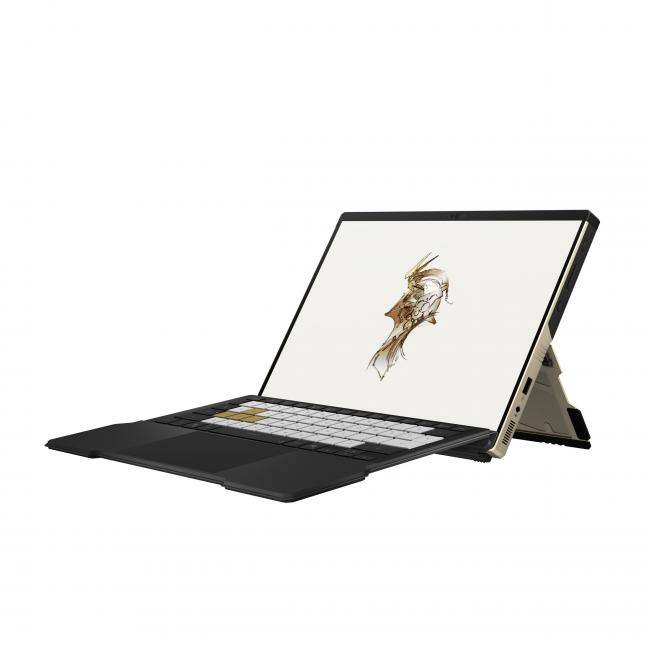 Alt View 1. ASUS - ASUS ROG Limited Special Edition Kojima Productions Flow Z13 13.4" 2.5K WQXGA IPS 180Hz Touchscreen Detachable Copilot+ - Decennium Gold.