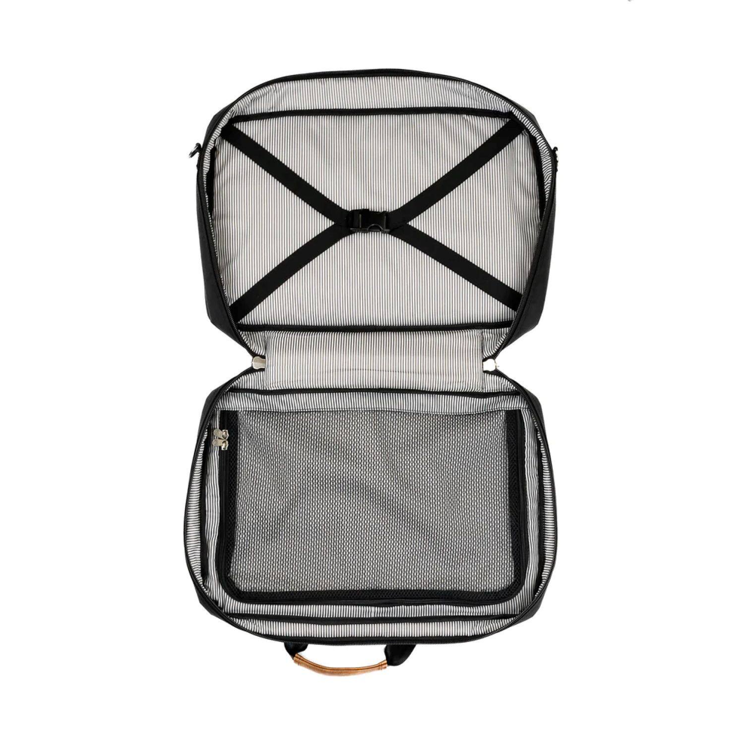 Angle. PKG - Trenton II Overnighter Tote Backpack - Dark Gray.