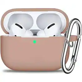 Entronix - Case Compatible with AirPods Pro 2nd/1st Gen - Soft-Touch Liquid Silicone - Rose Gold
