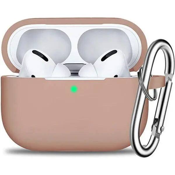 Front. Entronix - Entronix Case Compatible with AirPods Pro 2nd/1st Gen - Soft-Touch Liquid Silicone - Rose Gold.