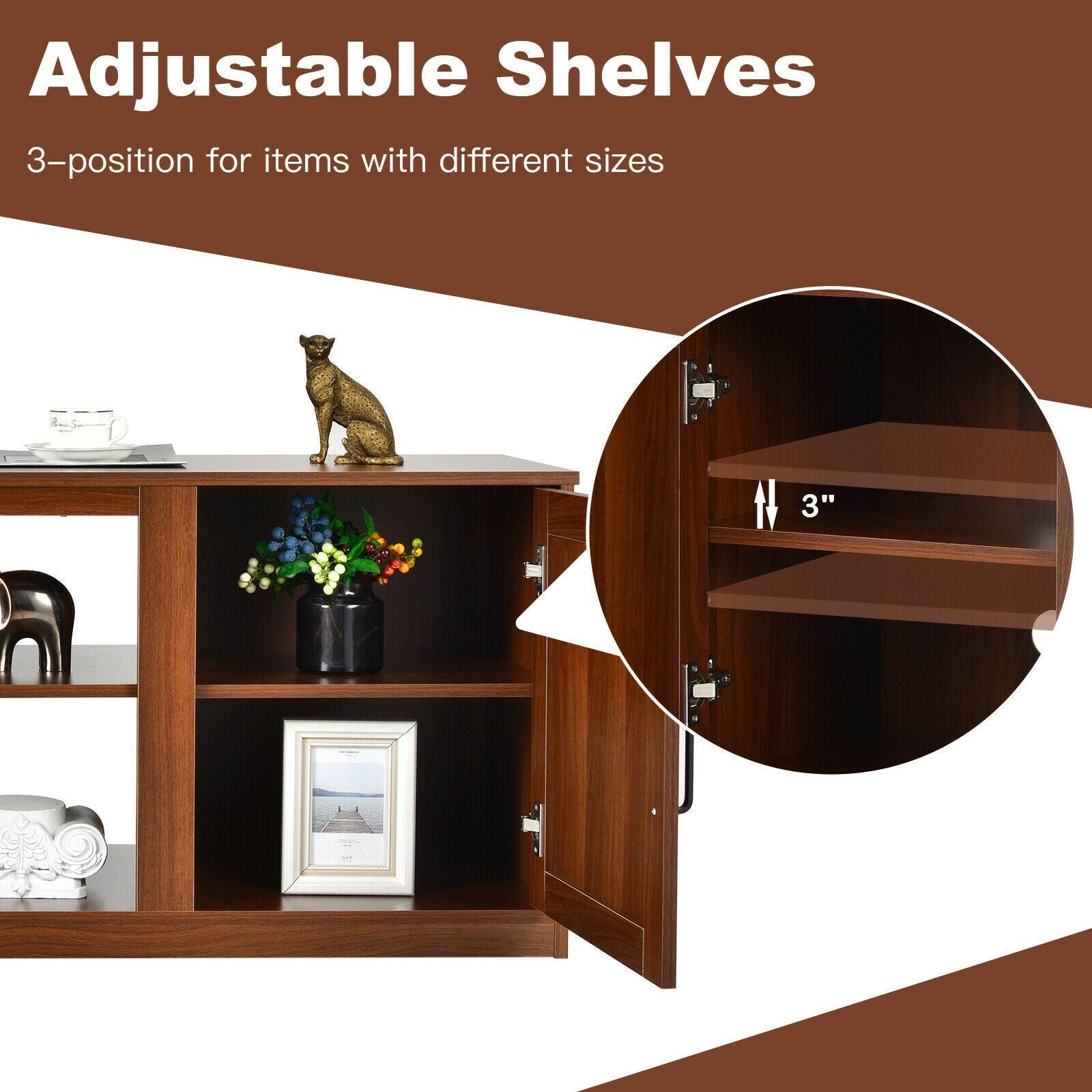 Adjustable Shelves  
3-position for items with different sizes