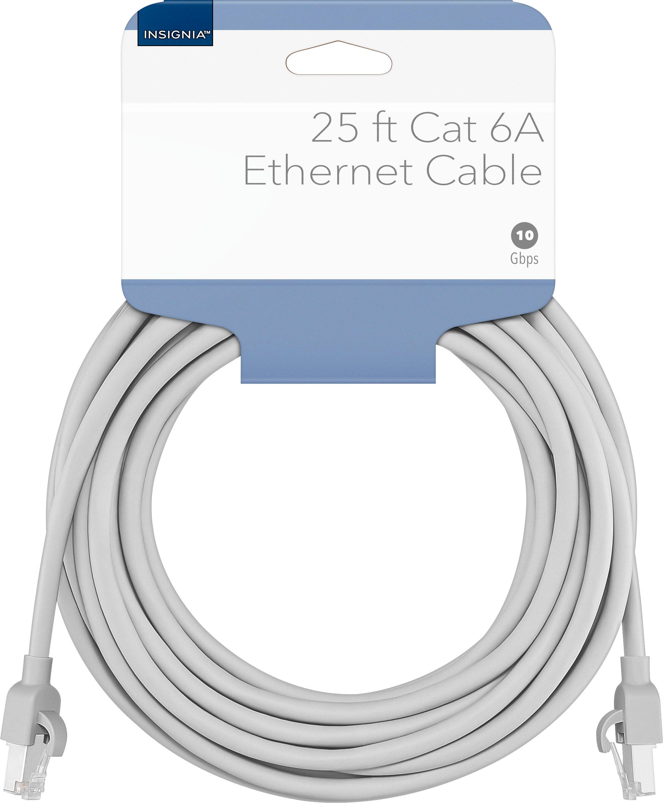 INSIGNIA™  
25 ft Cat 6A Ethernet Cable  
10 Gbps