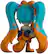 Back. Youtooz - Hatsune Miku - Lasagna Splatter Garfield Miku 5.1" Vinyl Figure.