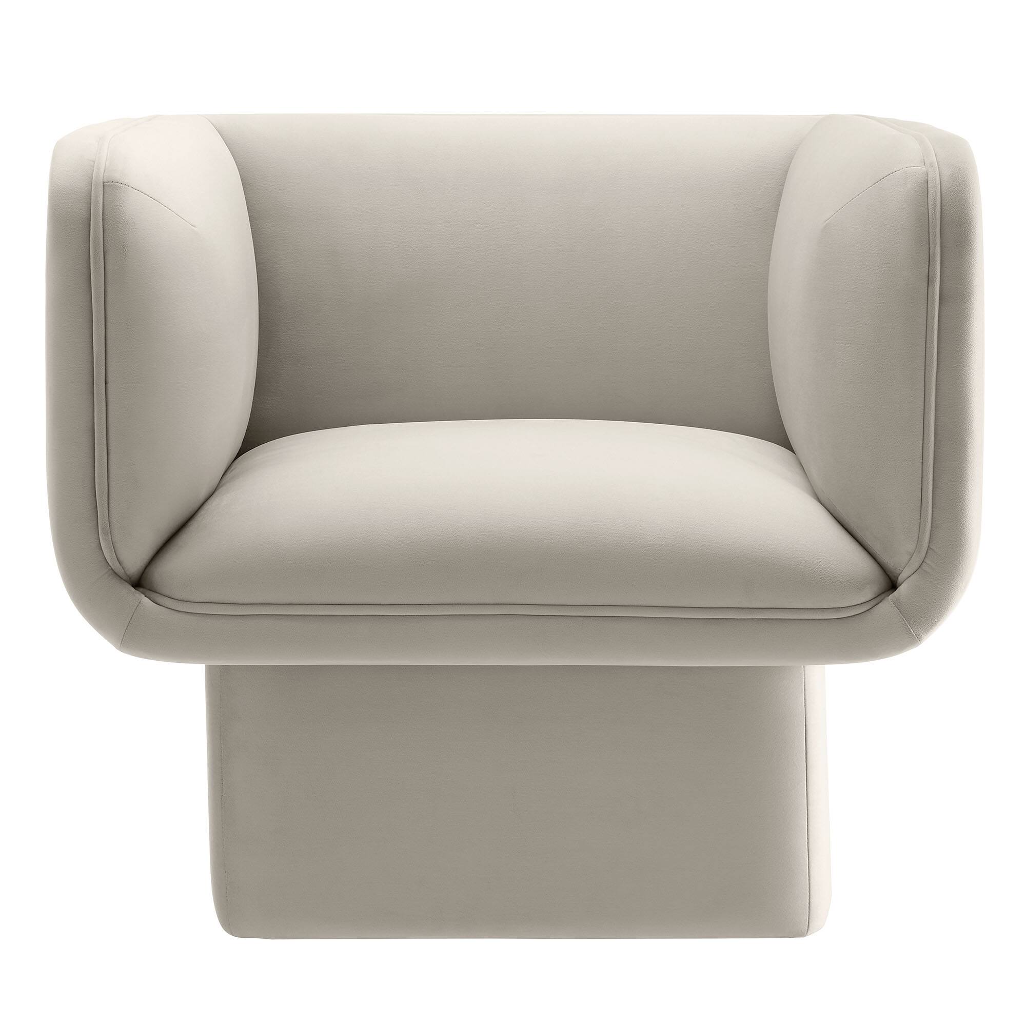 Alt View 4. Modway - Tate Performance Velvet Accent Chair by Modway - Almond.
