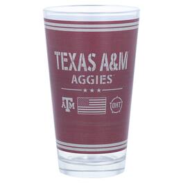 Indigo Falls - Texas A&M Aggies 16oz. OHT Military Appreciation Pint Glass - Multicolor